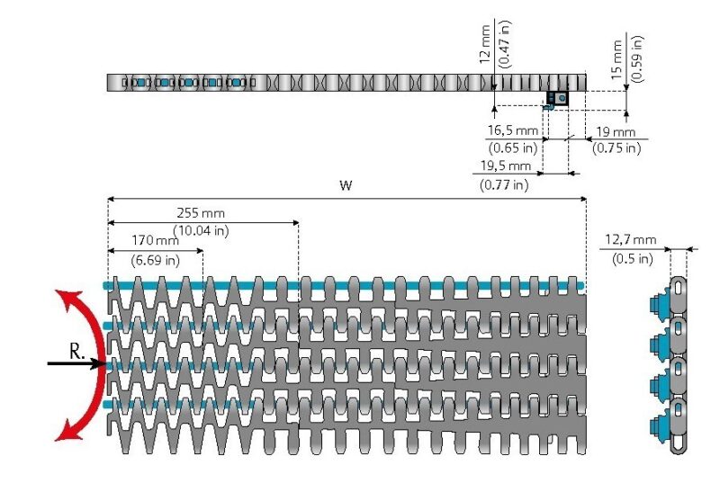 Serie 2651 - Teilung 31,75 - 1,25 Zoll – Bild 2