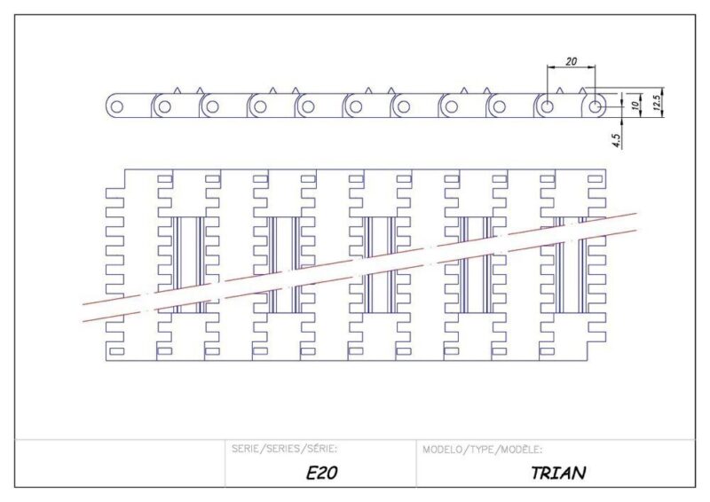 Modulbänder aus Kunststoff Serie E20 – Bild 13