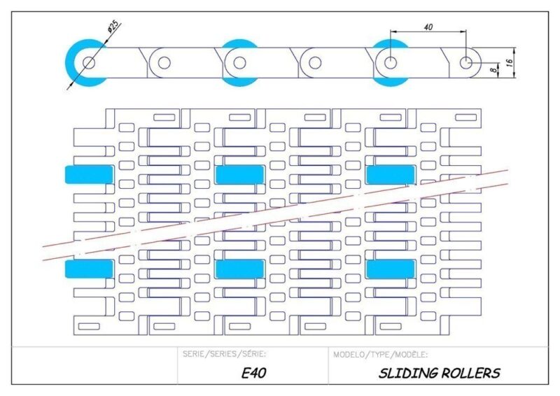 Modulbänder aus Kunststoff Serie E40 – Bild 6