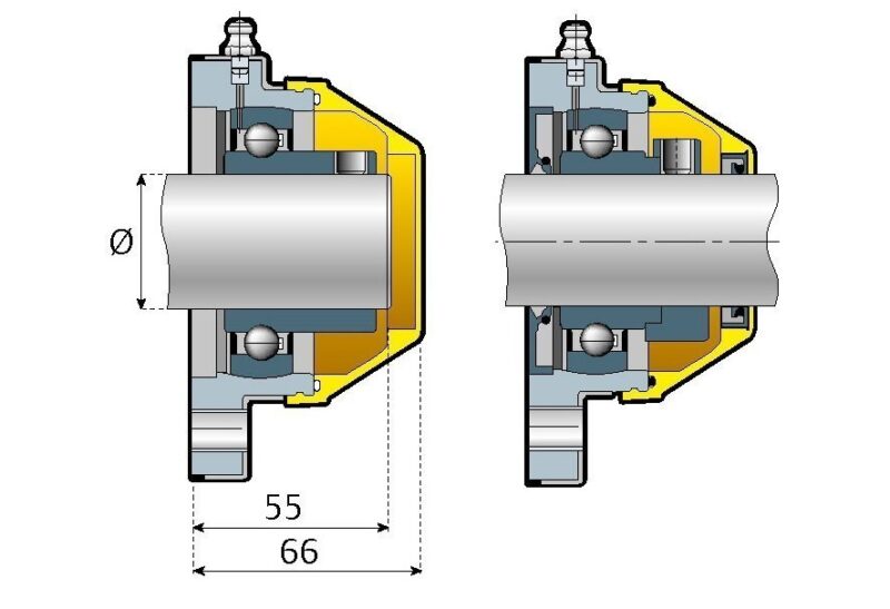 Flanschlager aus rostfreiem Stahl CL/CLR – Bild 2