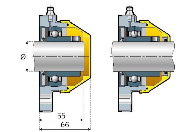 Flanschlager aus rostfreiem Stahl CL/CLR – Bild 4