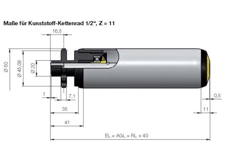 Festantriebsrolle für mittlere Belastung Typ 50 - Image 4