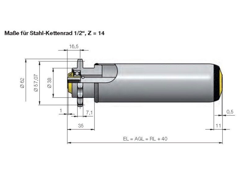 Festantriebsrolle für mittlere Belastung Typ 50 - Image 7
