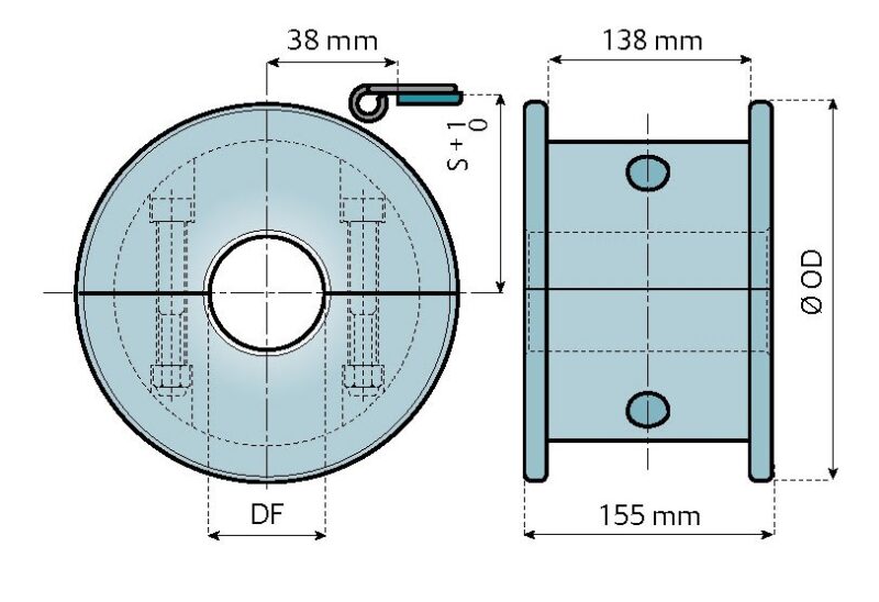 Umlenkrolle geteilt für 821-821LBP-821VG-LBP8257 – Bild 2