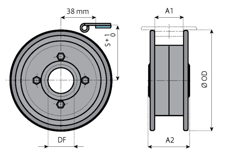 Umlenkrolle für 828-879-879M-880-880M-8790P-8800P-LBP831-LBP879M-879MVG – Bild 2