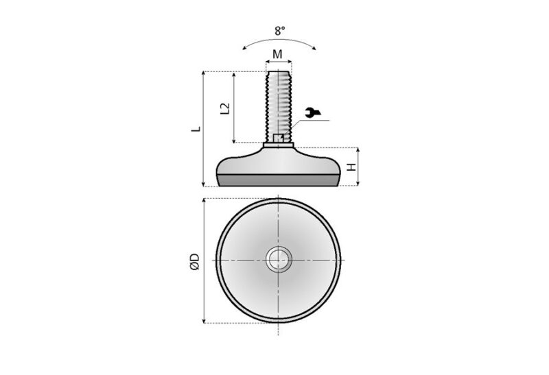 Fester Fuß Sanistar Ø 50 - Image 2