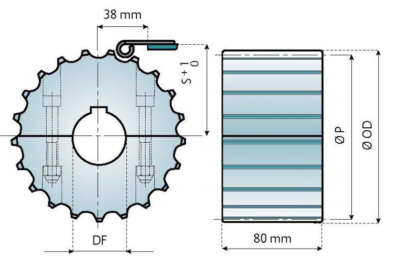 Kettenrad für 800-802-805-821 – Bild 3